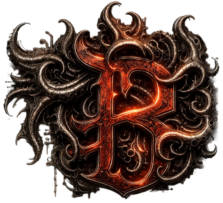 PaulBooth.ai official biomechanical logo